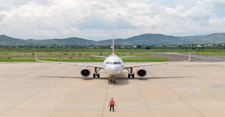 Taxiing at Airport